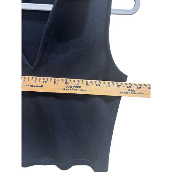 Spanx Airessentials Polo Tank Black Medium Athleisure quiet luxury soft travel - Picture 5 of 6